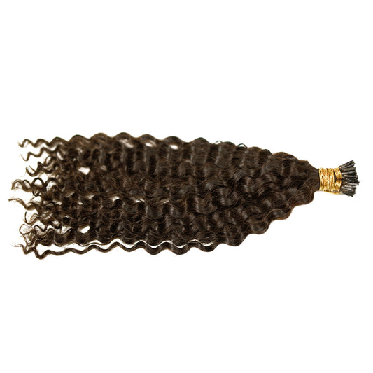 Pre-Bonded Deep Wave I-Tip Hair Extensions image 0