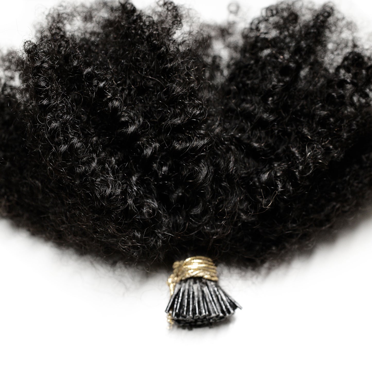Pre-Bonded Afro Curly I-Tip Hair Extensions image 2