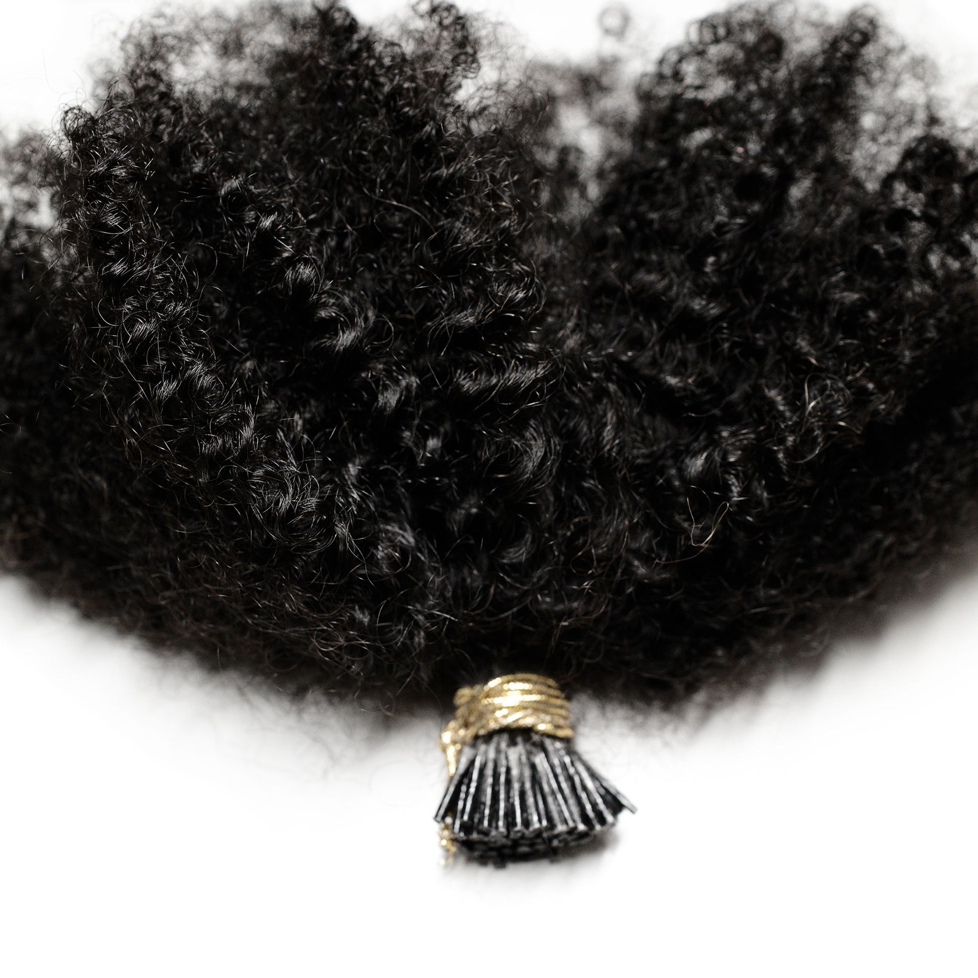 Pre-Bonded Afro Curly I-Tip Hair Extensions image 2