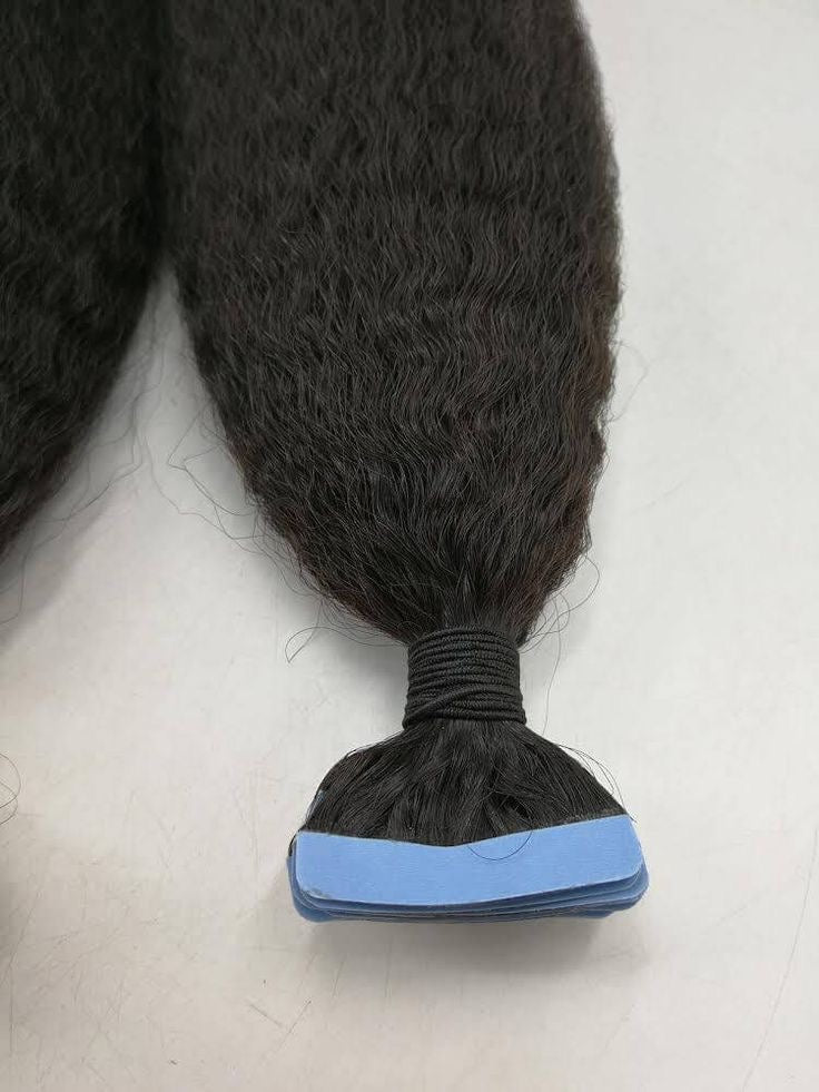 Kinky Straight Tape-In Hair Extensions | Flat, Natural & Lightweight