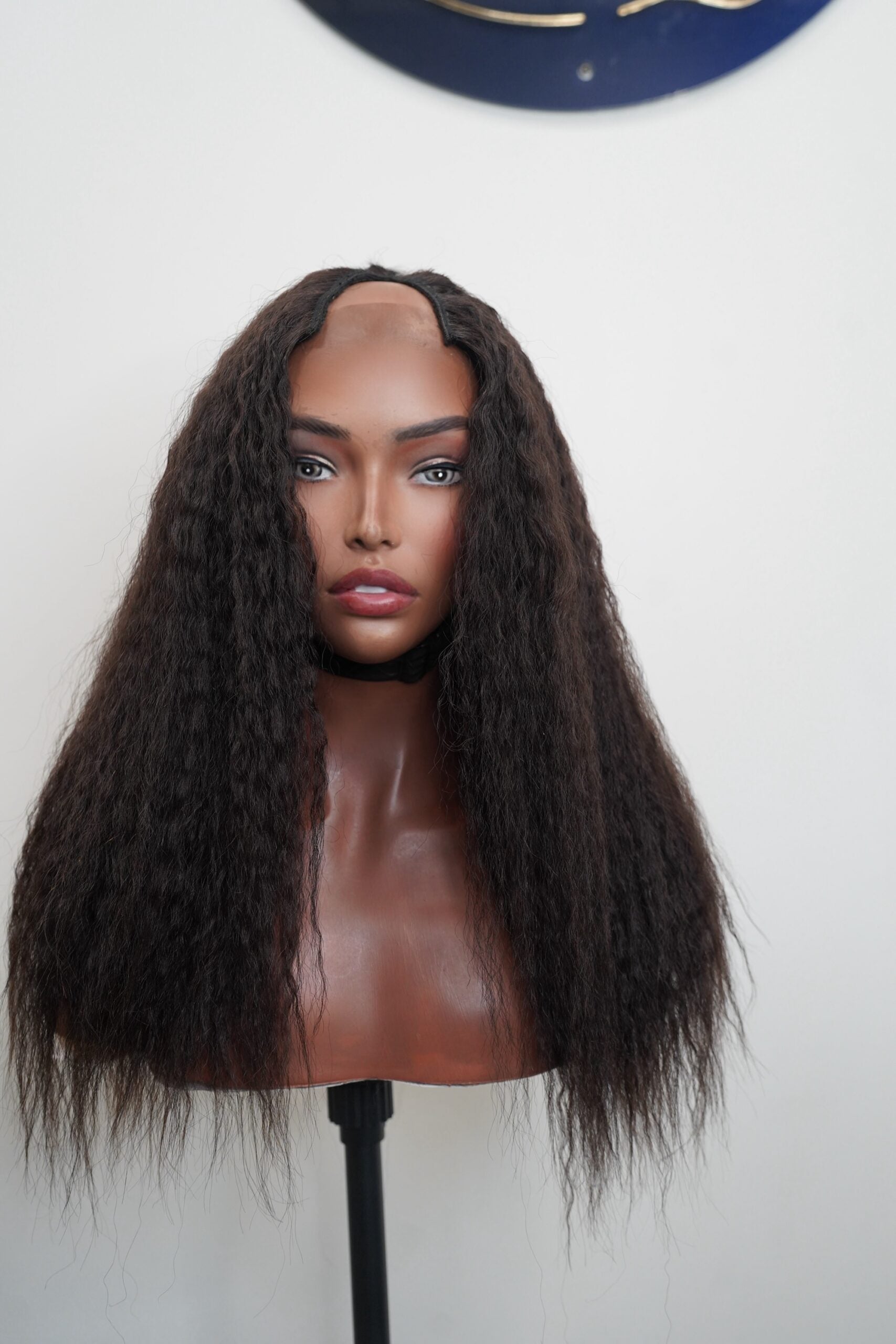 Kinky Straight V Part Wig – Natural & Seamless image 2