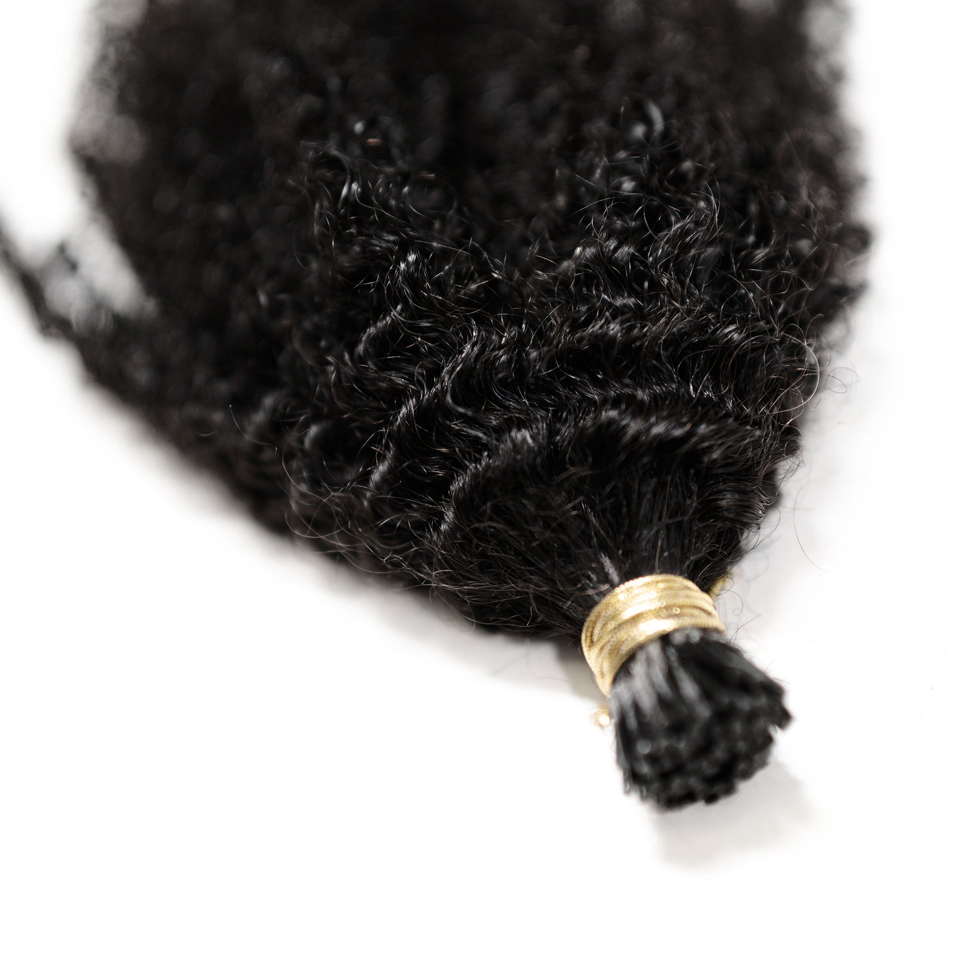 Pre-Bonded Afro Curly I-Tip Hair Extensions image 3