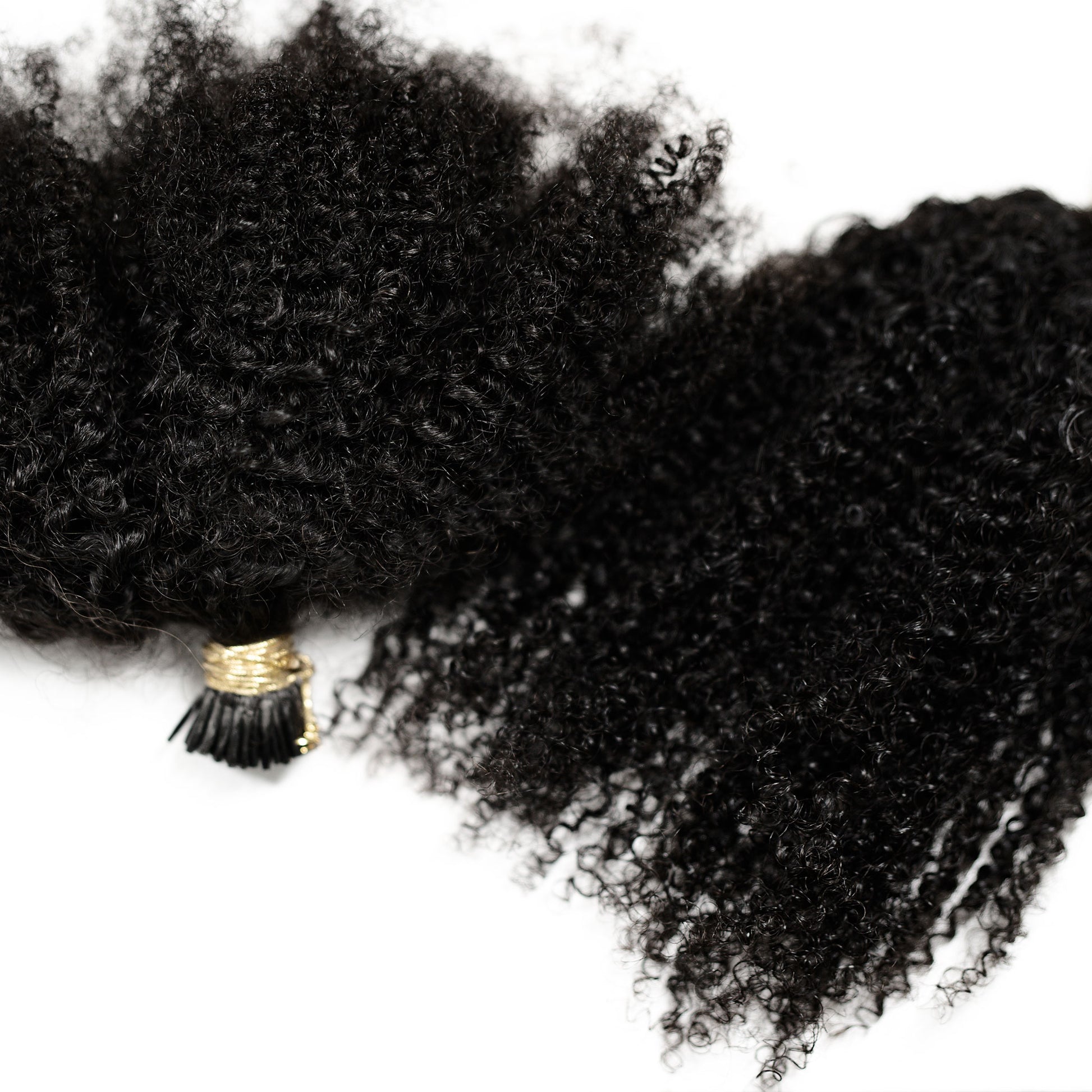 Pre-Bonded Afro Curly I-Tip Hair Extensions image 4