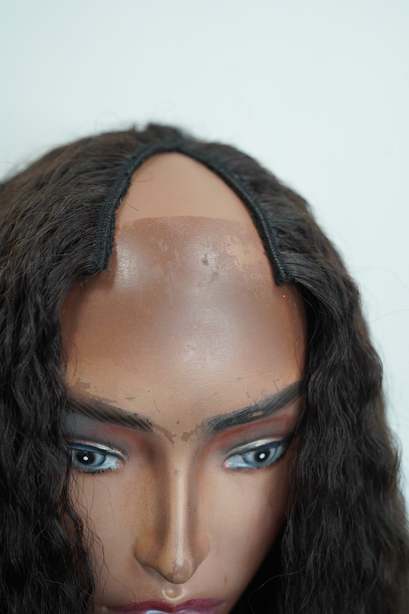 Kinky Straight V Part Wig – Natural & Seamless image 1